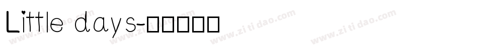 Little days字体转换